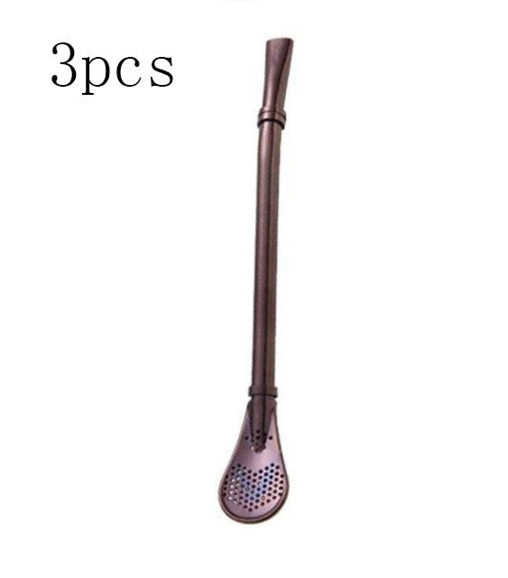 Cuillère-paille filtrante en inox