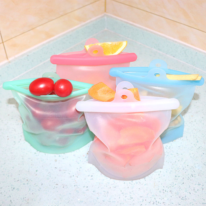 Sacs de conservation en silicone réutilisables