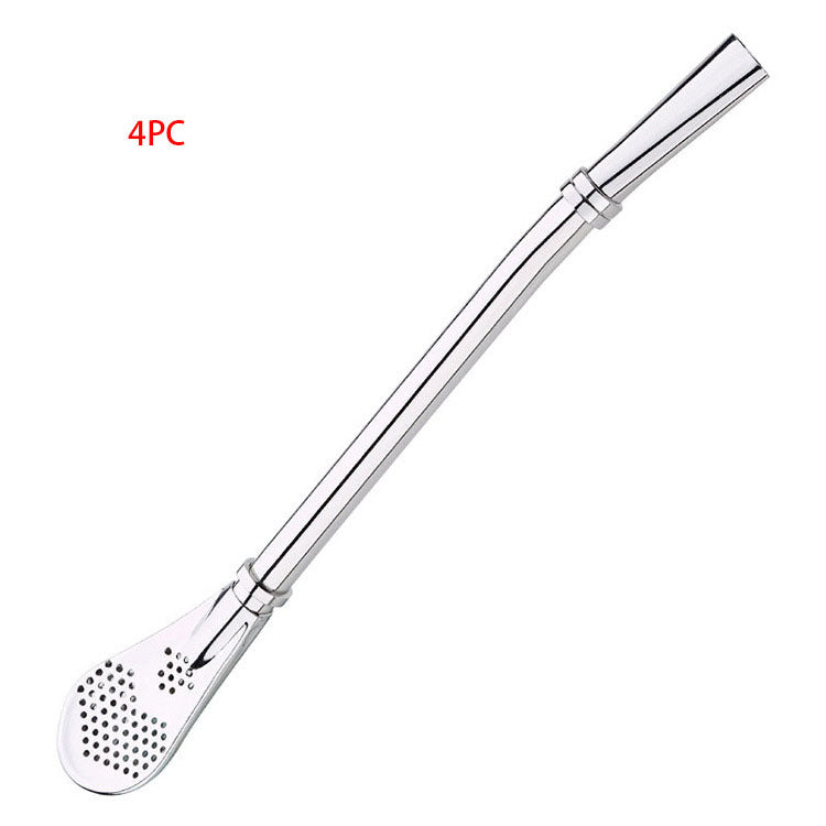 Cuillère-paille filtrante en inox
